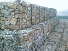 Gabion basakets for burying a shipping container