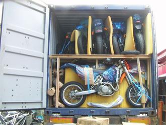 Loaded shipping container Loaded shipping container