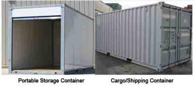 Cargo container vs. storage container Cargo container vs. storage container
