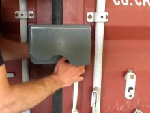 shipping container lockbox